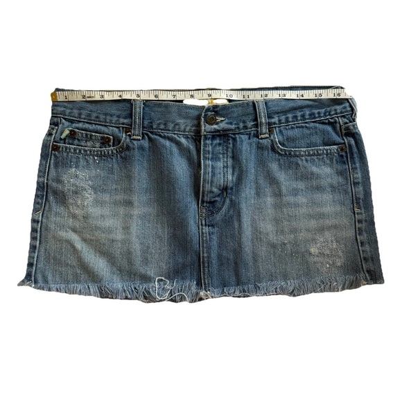 Hollister Dresses & Skirts - Vintage Hollister Surf Co. Cutoff Denim Mini Skirt – Size 9